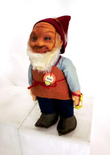 Steiff Dwarf Gnome Doll Gucki 718,1 w/ Tag  Steiff Button Germany 1950's