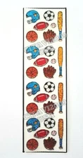 HAMBLY STUDIOS PRISMATIC STICKERS FOOTBALL BASEBALL BASKETBALL SOCCER SPORT RARE