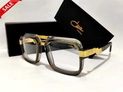 Cazal Sunglasses Green Crystal & Gold Frame Clear Lens Men's Women's Eyewear
