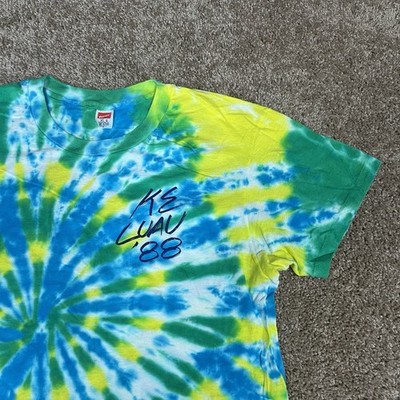 Vintage Indiana University Hanes T Shirt Mens XL Tie Dye Kappa Sigma Luau 80s