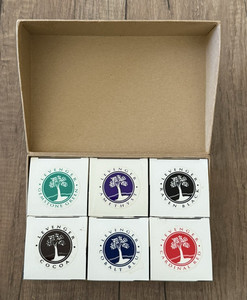 Levenger Fountain Pen Ink/Boxed Set of 6 Bottles 50ML/Various Colors Calligraphy