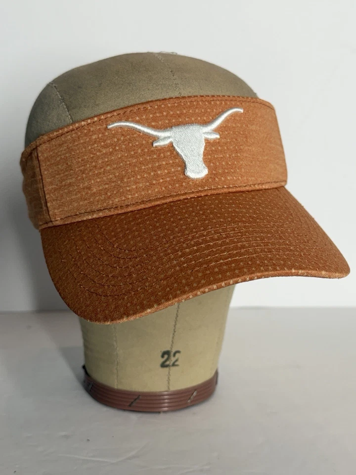 Texas Longhorns Mujer’s Naranja Quemado Visera Ajustable OSFA Golf Tenis Deportes Foto 2 de 4
