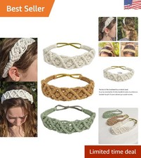 Versatile 3PCS Crochet Headbands - Perfect for Any Occasion, All Seasons