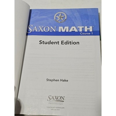 Saxon Math アメリカ小学校教科書 Saxon Math Course 1 Student Edition Texas Edition Stephen Hake