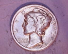 1923  MERCURY DIME*** VF   110-6B