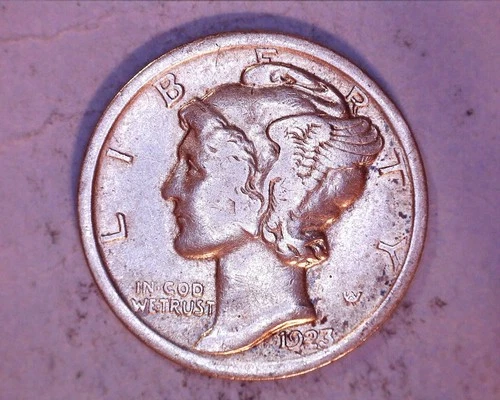1923  MERCURY DIME*** VF   110-6B