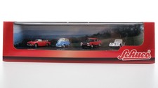 Schuco H0 Fahrzeug-Set VW (MGB Cabrio, BMW Isetta, Ford Capri, Morgan Plus Eight