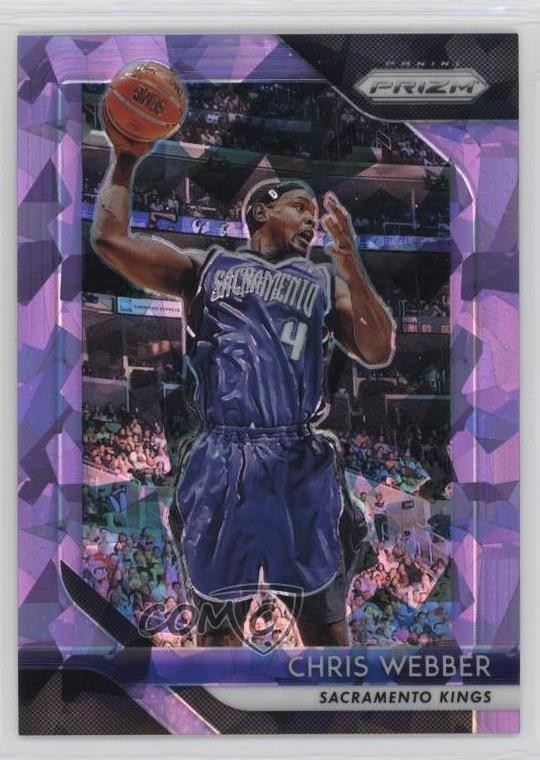 2018-19 Panini Prizm Purple Ice Prizm 136/149 Chris Webber #165 HOF 0b4t