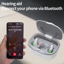 OTC Rechargeable Bluetooth Hearing Aids For Seniors With APP Control Streaming
