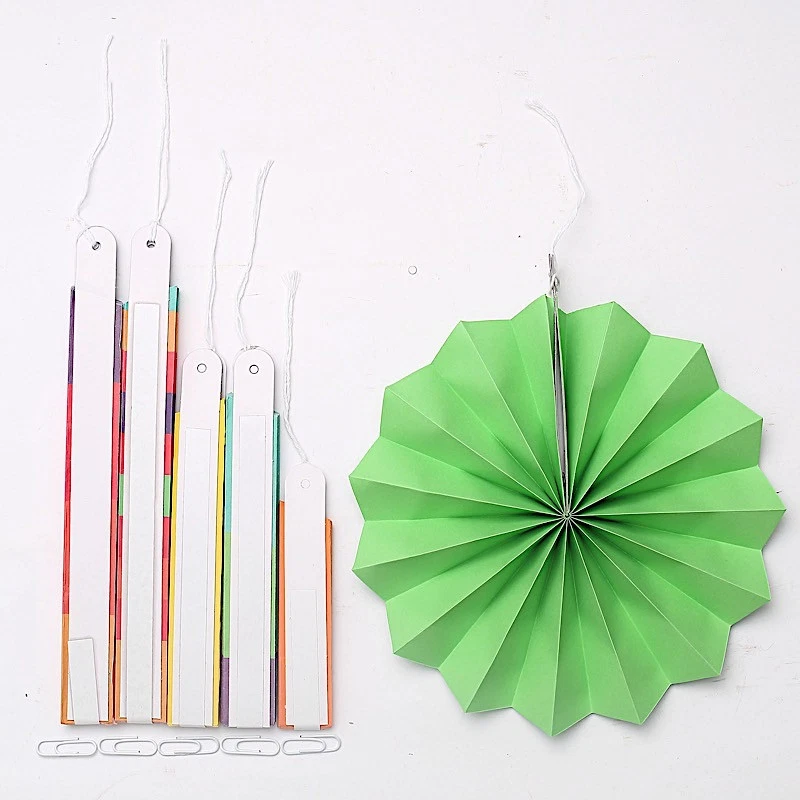 Surtido Abanicos de Papel Guirnaldas Pom Pom Flores Telón de Fondo Decoraciones Fiesta Eventos Foto 2 de 4