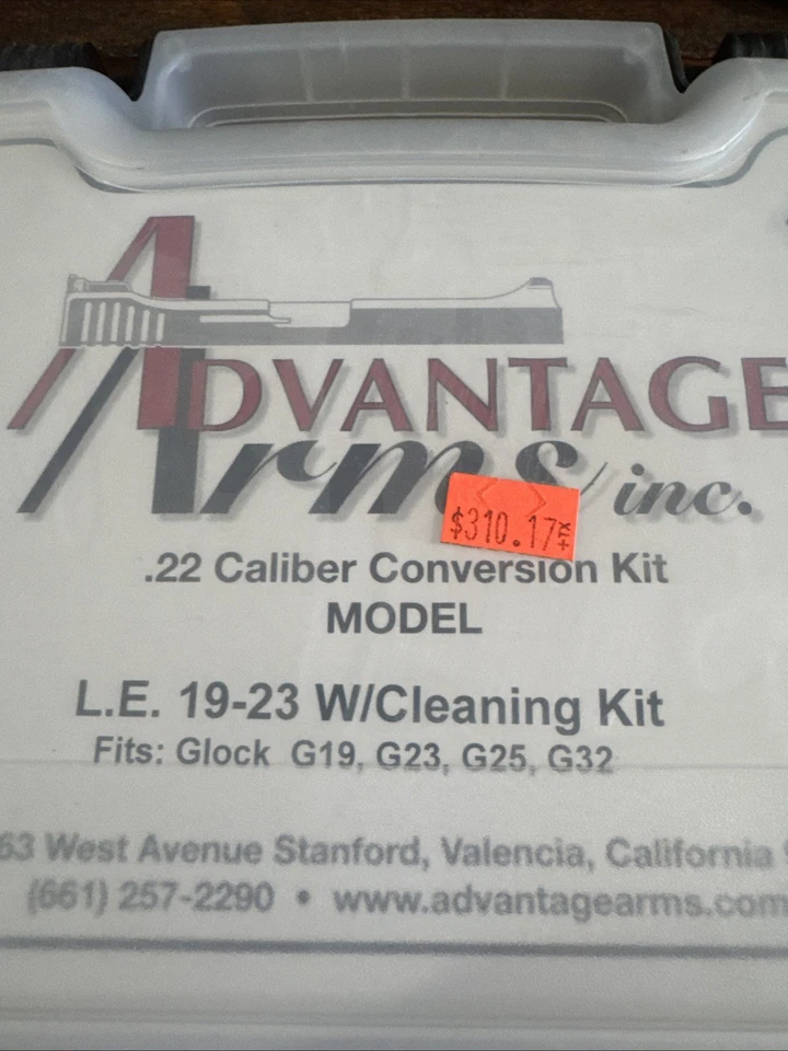 NOS ADVANTAGE ARMS GLOCK 19-23 22 LR BLACK SLIDE, 4” BARREL 10 RD Mag - Image 2 of 4
