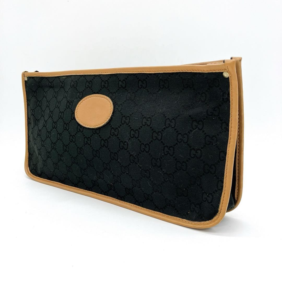 Vintage Gucci GG Canvas Pouch 17 x 37 cm