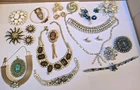 Vintage Rhinestone Costume Jewelry Lot 23 Little Nemo, Kramer, Coro, Celebrity