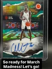 Caleb Wilson 2025 Topps Chrome McDonald’s Winning Tags Auto #WT-CW Green /99 UNC