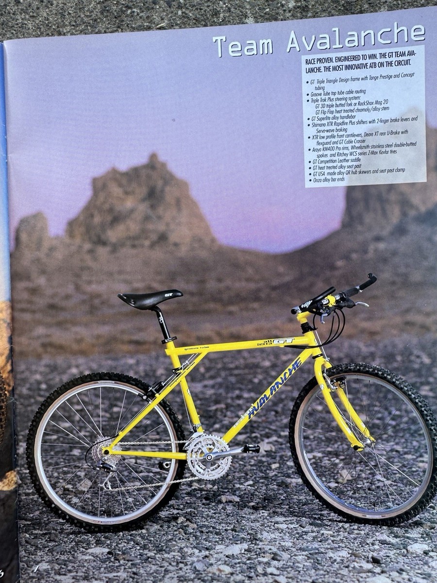 VINTAGE MOUNTAIN BIKE GT CATALOG 1992