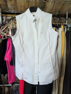Equetech Baumwolle ärmelloses Show-/Wettbewerbsshirt - Damen 14 *kostenloser Versand*
