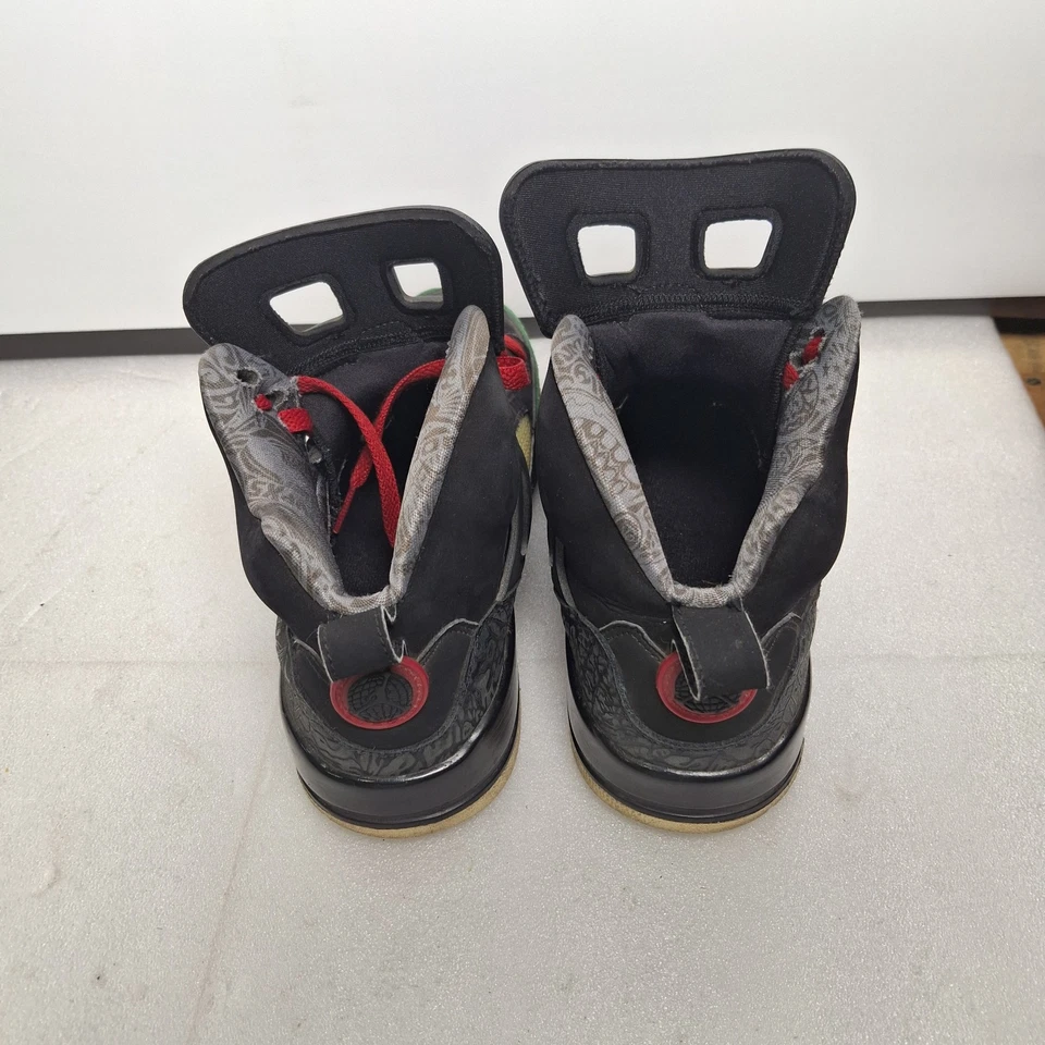 Nike Air Jordan Spizike Black Varsity Red Green Mens 8  315371-026 Sneakers OG - Image 2 of 4