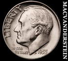 1955 Roosevelt Dime- Silver- Choice Gem Brilliant Uncirculated Luster #J6694