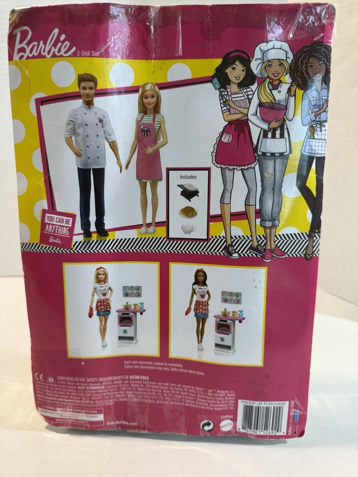 Barbie & Ken Café Chef Set 2010 Mattel Rubia Barbie Muñeca FHP64 por Mattel - Nuevo en caja Foto 4 de 4