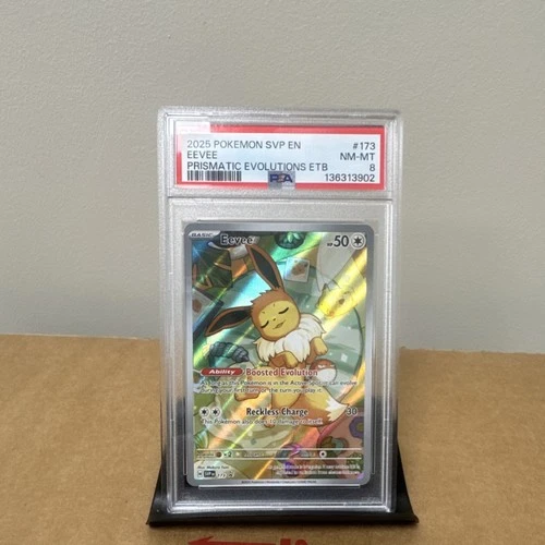 PSA 8 Eevee 173 Promo Holo SV Scarlet & Violet English Pokémon Card