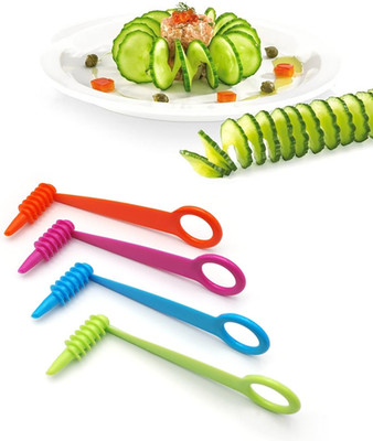 4-stck Gemseschneider Spiralschneider, geeignet fr kreatives Obst und Gemse in T