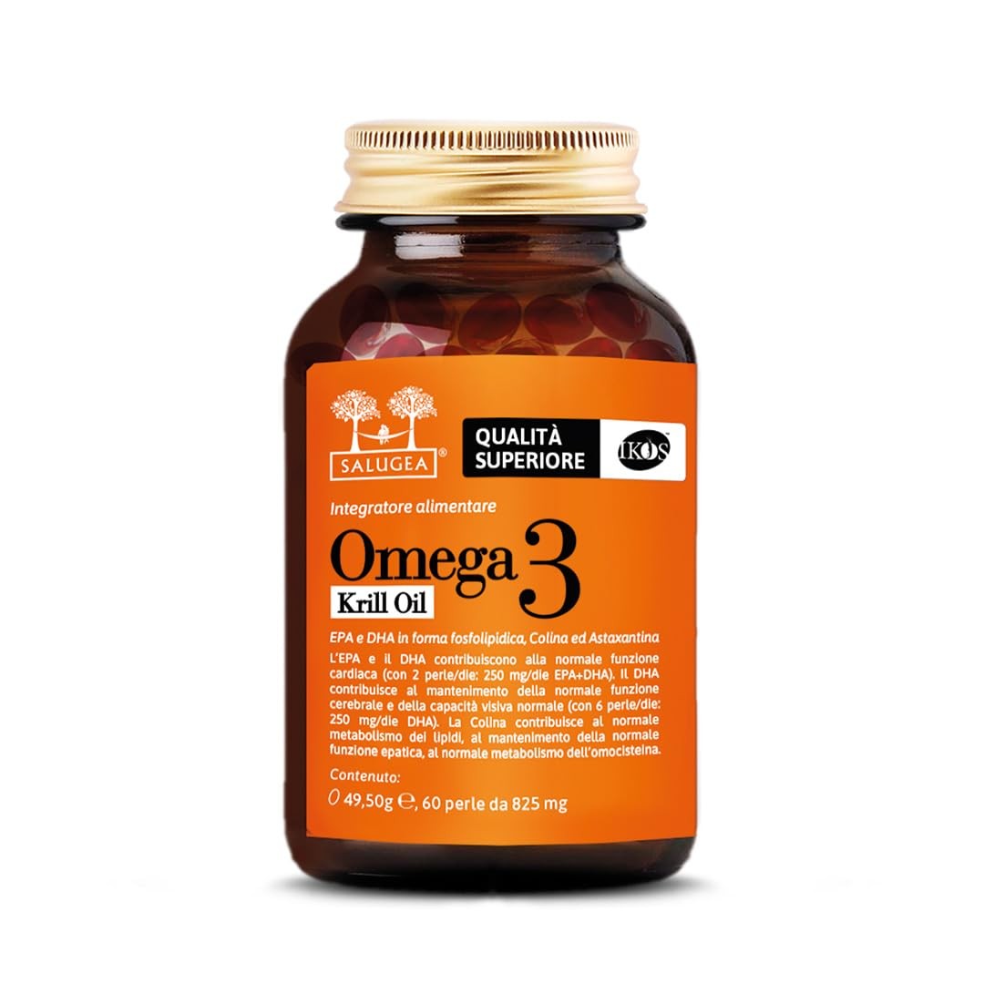 Omega 3 Krill Oil Salugea | Certificato IKOS | Alta Biodisponibilità