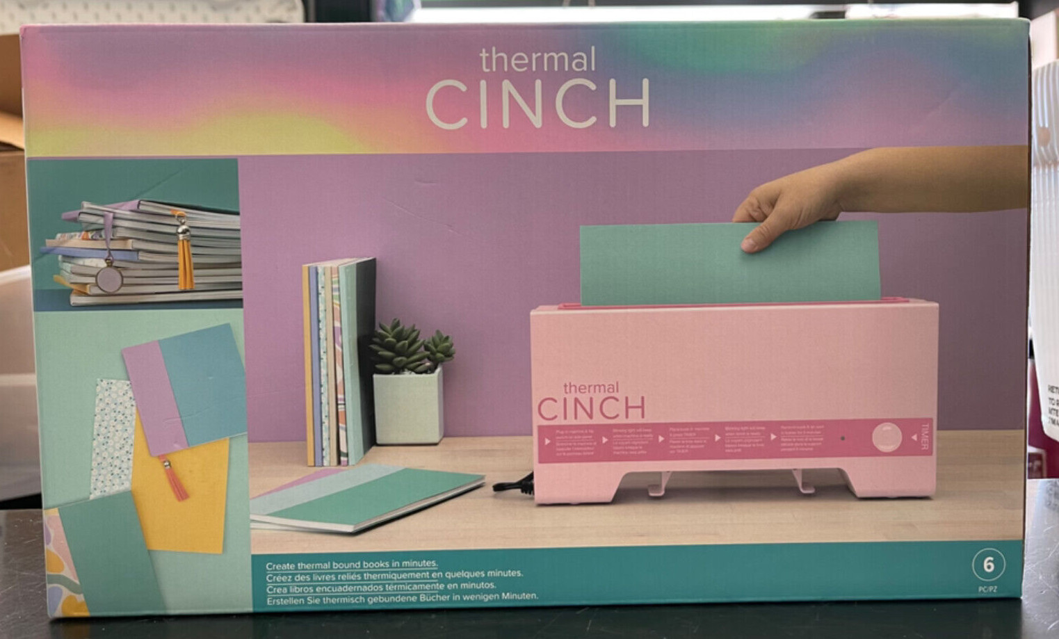 We R Thermal Cinch Binding Machine US Plug-Pink 60000802