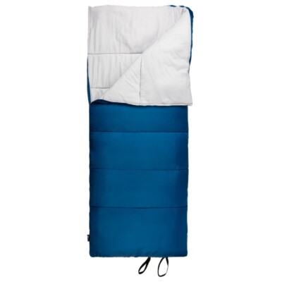 Ozark Trail 35-Degree Cool Weather Rectangular Sleeping Bag, Blue, 33''x77''