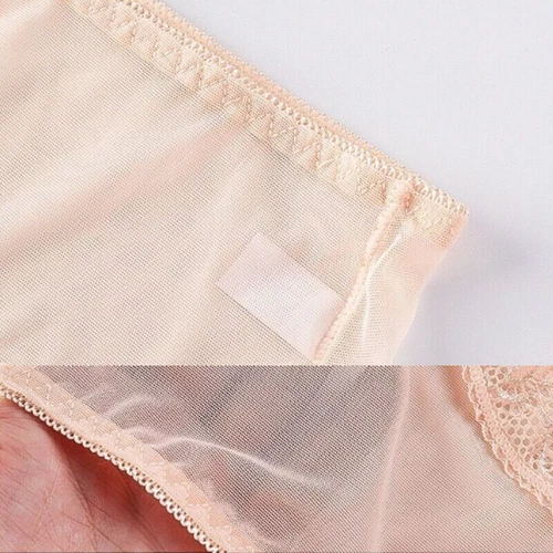 4 Pack Womens Sexy Underwear See Through Knickers Lingeries Sheer Lace Panties - Picture 7 of 19