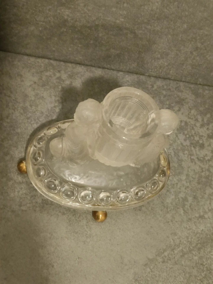 Pyrogène Porte Allumettes Cristal de Baccarat XIXème - Photo 4/4