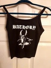 Bathory crop top Bathory Tank Top Bathory shirt  Hand Cropped xs to 2x add note 