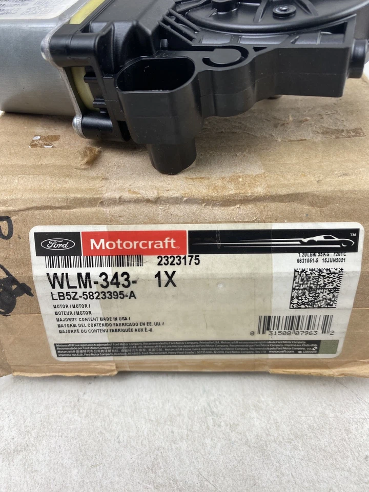 Genuine Motorcraft WLM-343 Power Window Motor Rear Left Ford OEM LB5Z-5823395-A - Image 2 of 4