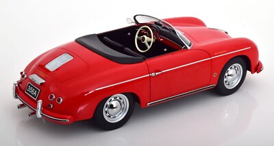 KK Scale Models 1955 PORSCHE 356 A SPEEDSTER RED SUPER LARGE CAR 1