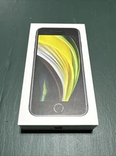 Apple iPhone SE 2nd gen Empty Box Only 64gb black with inserts And cable