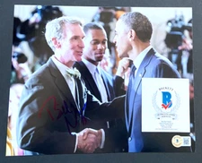 BILL NYE THE SCIENCE GUY SIGNED 8X10 PHOTO TV SHOW PBS KIDS BARACK OBAMA BAS