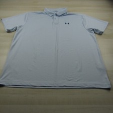 Under Armour Polo Shirt Mens 2XL XXL Blue Playoff Stretch Performance Outdoor A1