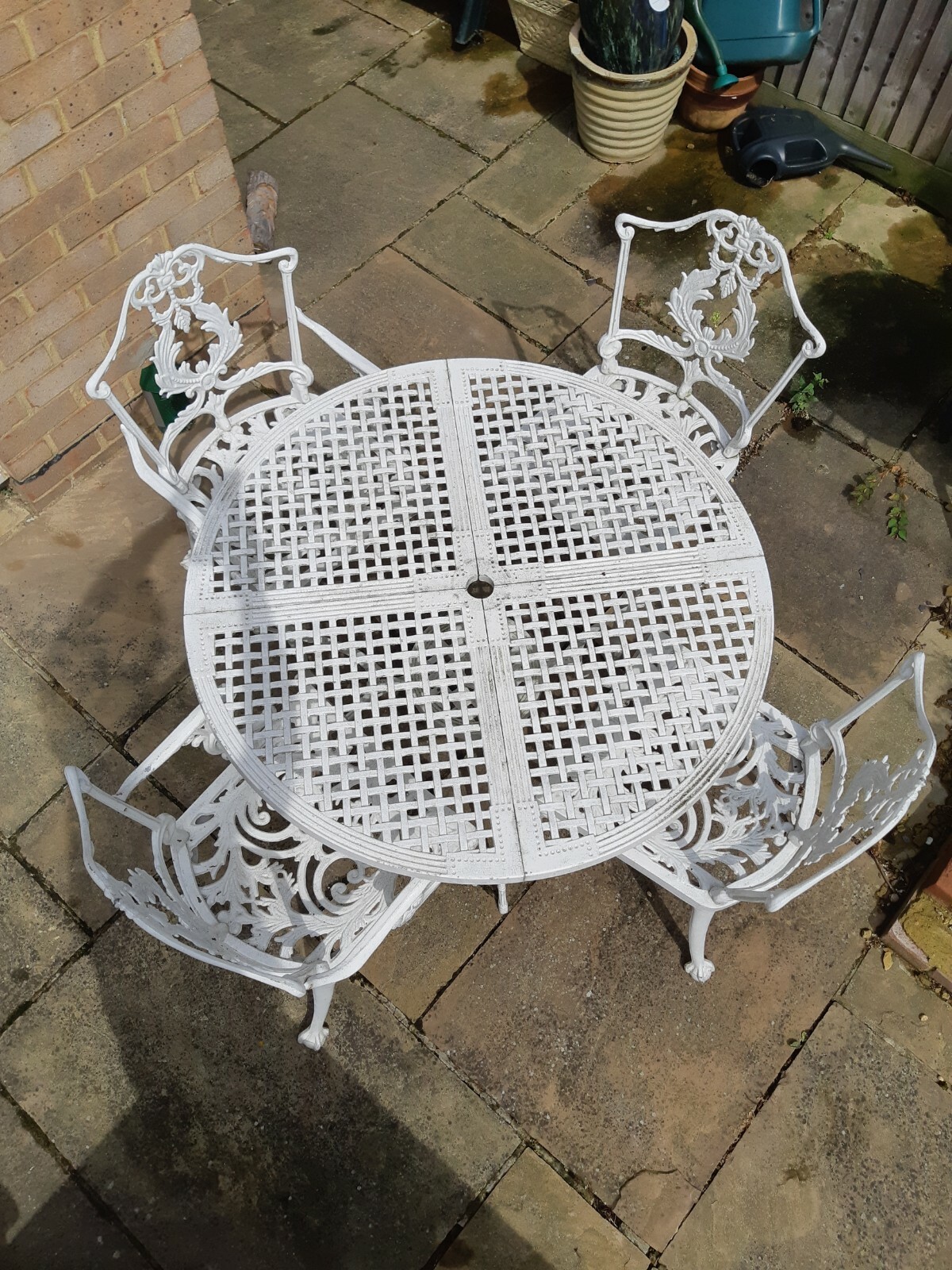 Cast Iron Patio Set French Style Bistro Set With Table And 4 Chairs