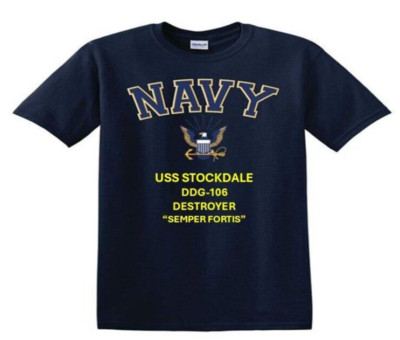 USS STOCKDALE  DDG-106* DESTROYER*EAGLE SHIRT. NAVY OFFICIALLY LICENSED
