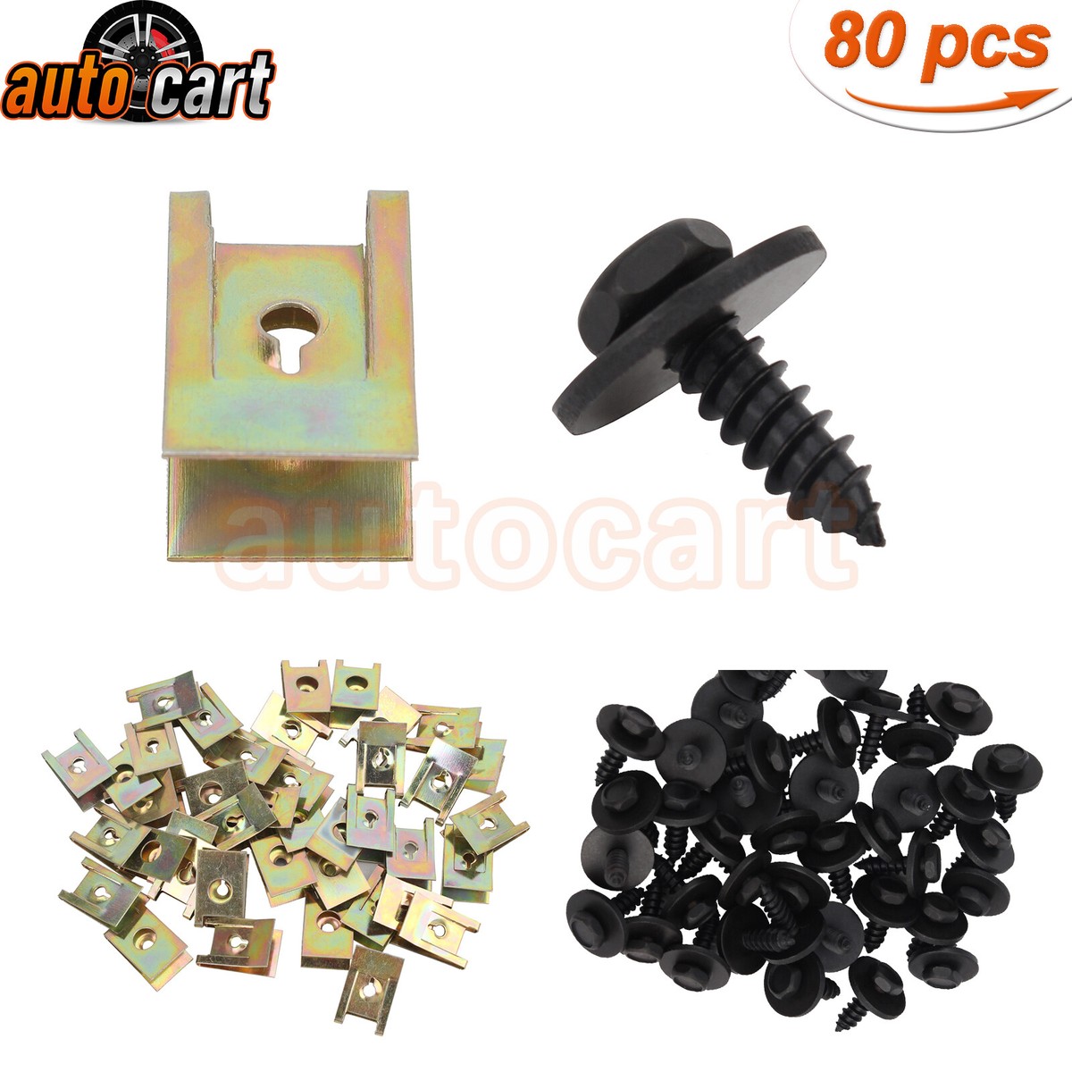 U Nut Hex Screw Speed Fastener Undertray Sheet Metal Clip Fixing 