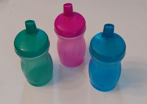 NEW (12 pack) Leak Proof Spill Sippy Cup for Baby and Toddlers, 8 Ounce - Picture 2 of 3