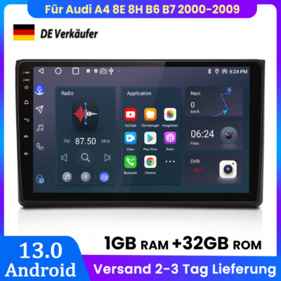 Für Audi A4 8E 8H B6 B7 2000-2009 Android 13 Autoradio GPS SAT NAVI BT DAB+ 32GB