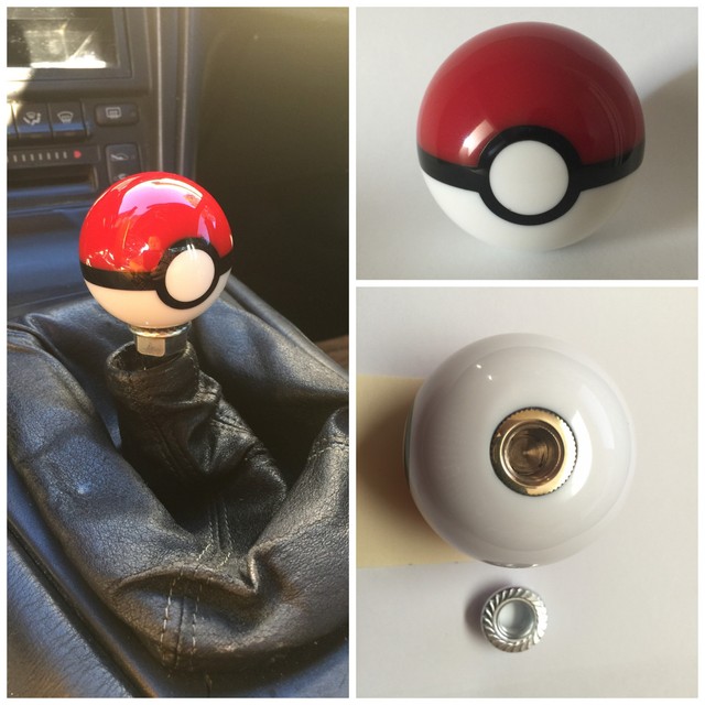 Pokemon Pokeball shift knob poke ball 52mm custom M10x1.5 10x1.5 civic