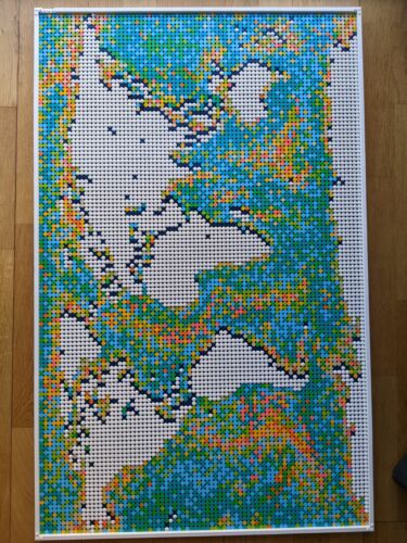 LEGO World Map Assembled And Roughly Disassembled  - Picture 1 of 3