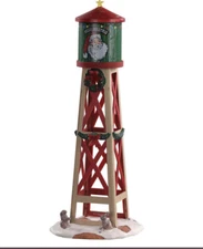 Lemax Rustic Water Tower -Holiday Village Train Carnival Merry Christmas Accent
