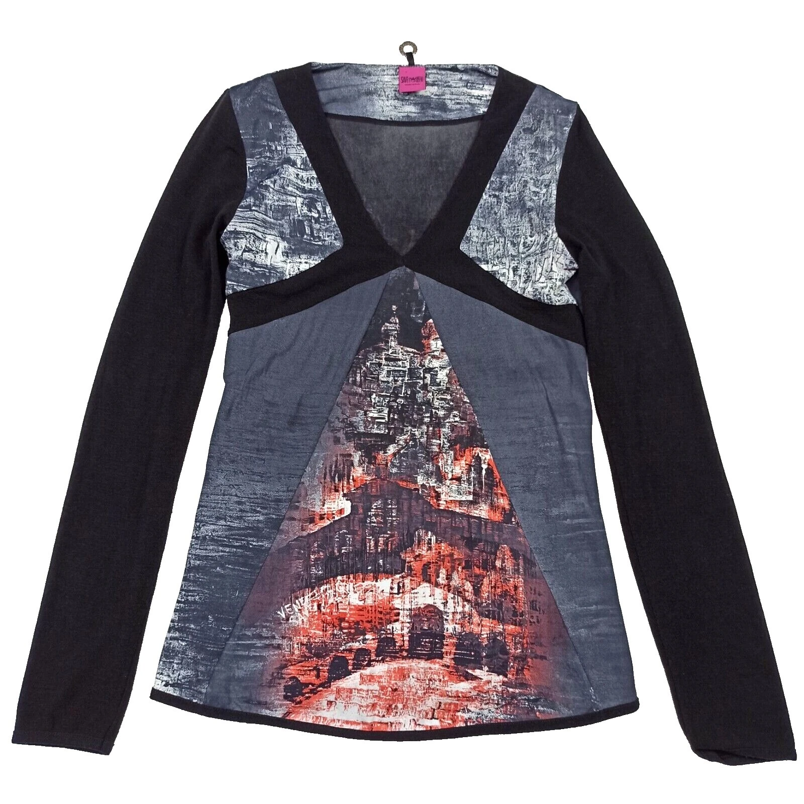 Poliéster Tops Save the Queen para Mujeres