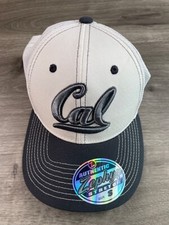 ZEPHYR Z Hat CAL State Bears Mens Size Small Stretch Off White Gray Cap Baseball