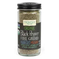Organic Black Pepper Fine Grind 1.80 Oz By Frontier Coop