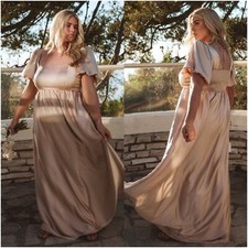 SHOW ME YOUR MUMU Nora Maxi Dress In Champagne Luxe Satin