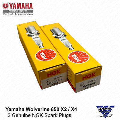 2018-2026 Yamaha Wolverine X2 / X4 850 Spark Plugs - NGK LMAR8A-9
