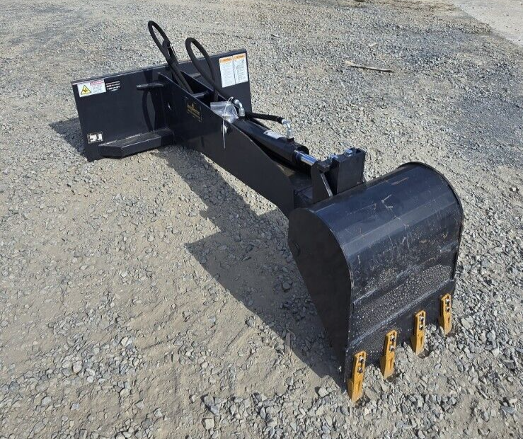 Landhonor Skid Steer Loader BACKHOE Attachment 20" Bucket for Bobcat